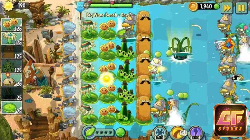 Các loại cây trong plants vs zombies 2