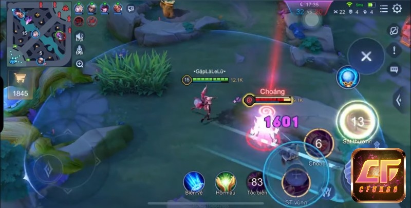 Về cuối game chỉ với một combo là Veera liên quân đã có thể kết liễu chủ lực đối phương