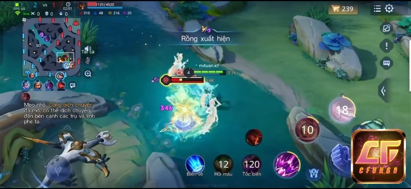 Đầu game Veera liên quân nên dọn lính nhanh và di chuyển để hỗ trợ đồng đội của mình
